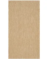 Safavieh Courtyard CY8521 Natural and 2'7" x 5' Outdoor Area Rug