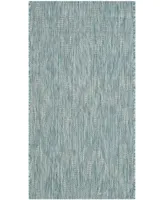 Safavieh Courtyard CY8522 Aqua 2'7" x 5' Outdoor Area Rug