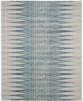 Safavieh Evoke EVK226 Ivory and Turquoise 9' x 12' Area Rug