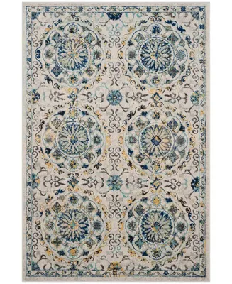 Safavieh Evoke EVK252 Ivory and Blue 10' x 14' Area Rug