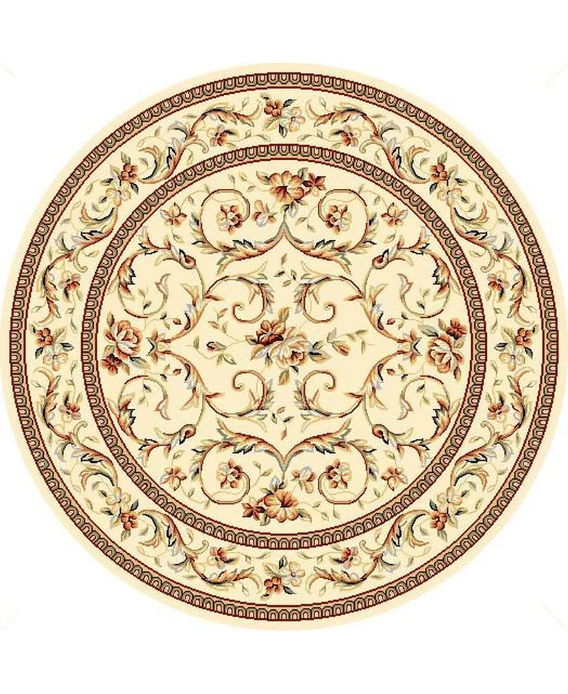 Safavieh Lyndhurst LNH322 Ivory 10' x 10' Round Area Rug