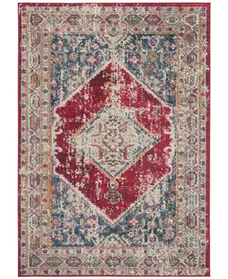 Safavieh Monaco MNC257 Ivory and Red 5'1" x 7'7" Area Rug