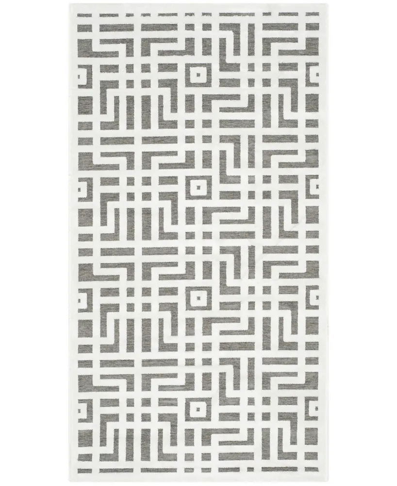 Safavieh Paradise PAR640 Ivory and Dark Gray 3' x 5' Area Rug