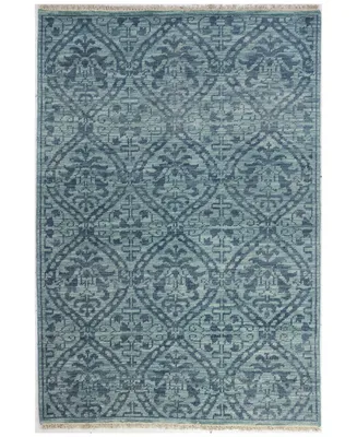 Carah Crh-107 Teal 5' x 7'6" Area Rug