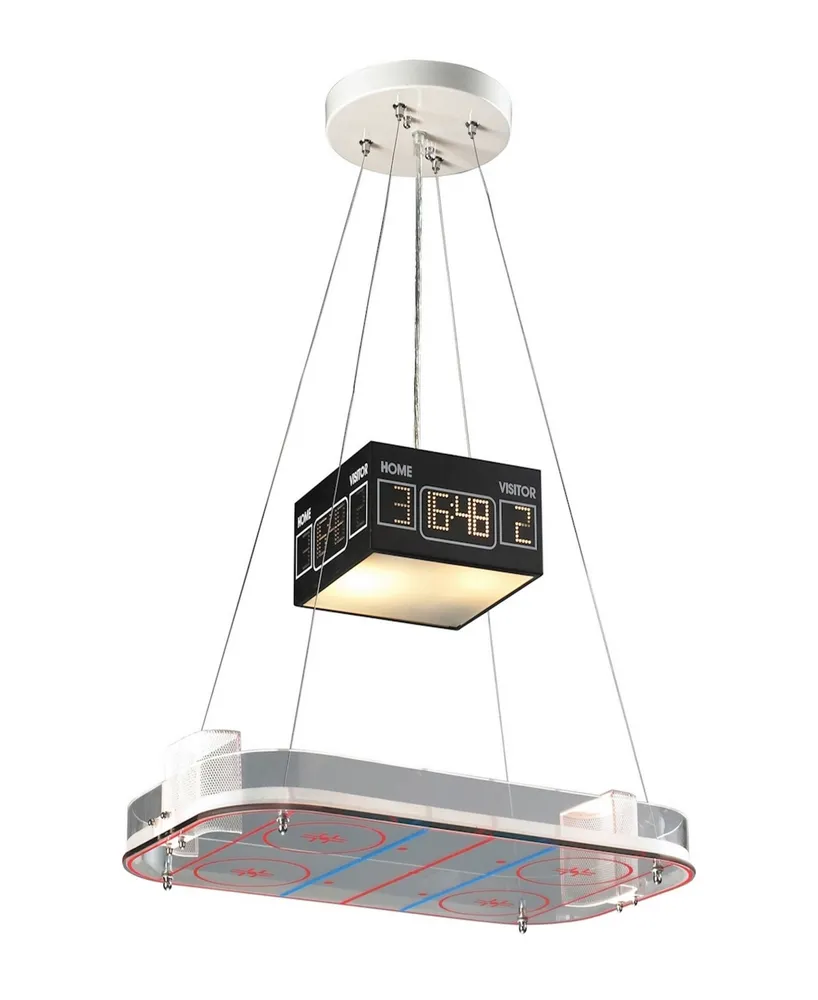 Novelty 2-Light Pendant in A Hockey Motif