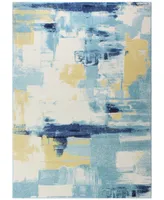 Closeout! Medley 5470 Ivory/Blue 3'6" x 5'6" Area Rug