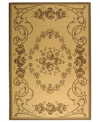 Safavieh Courtyard CY1893 Natural and Brown 4' x 5'7" Outdoor Area Rug