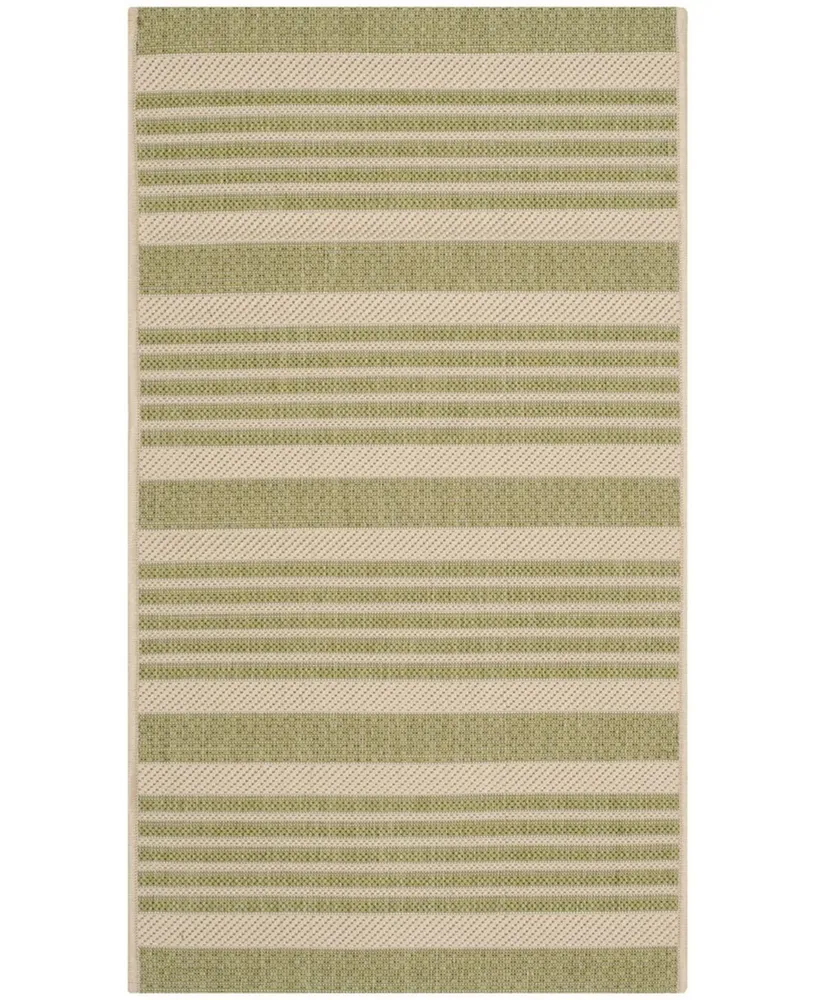 Safavieh Courtyard CY6062 Beige and Sweet Pea 2'7" x 5' Sisal Weave Outdoor Area Rug