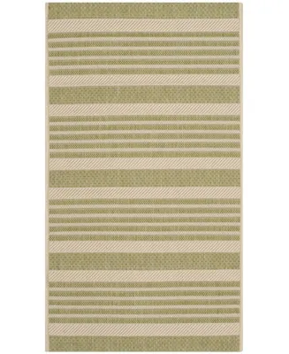 Safavieh Courtyard CY6062 Beige and Sweet Pea 2'7" x 5' Sisal Weave Outdoor Area Rug