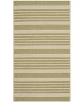 Safavieh Courtyard CY6062 Beige and Sweet Pea 2'7" x 5' Sisal Weave Outdoor Area Rug