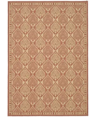 Safavieh Courtyard CY5149 Rust and Sand 2'7" x 5' Outdoor Area Rug