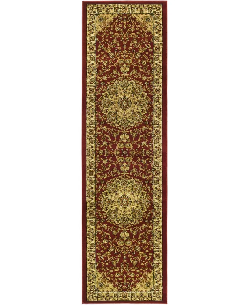 Safavieh Lyndhurst LNH222 Red and Ivory 2'3" x 14' Runner Area Rug