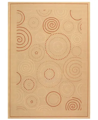 Safavieh Courtyard CY1906 Natural and Terra 2'3" x 10' Sisal Weave Runner Outdoor Area Rug