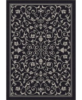 Safavieh Courtyard CY2098 Sand and Black 2'3" x 10' Runner Outdoor Area Rug