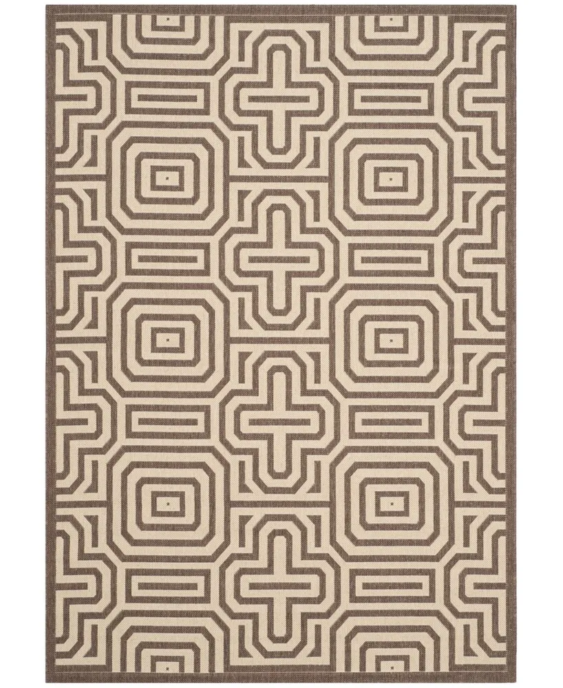 Safavieh Courtyard CY2962 Chocolate and Natural 2'3" x 10' Runner Outdoor Area Rug