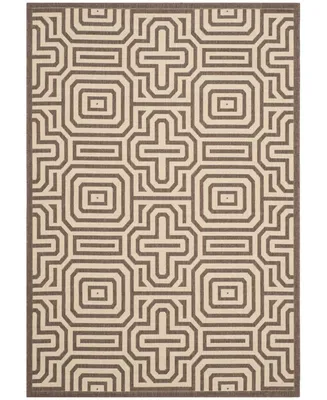 Safavieh Courtyard CY2962 Chocolate and Natural 2'3" x 10' Runner Outdoor Area Rug