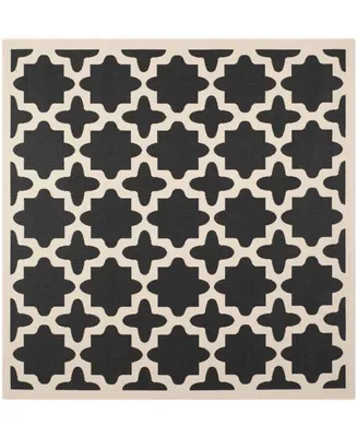Safavieh Courtyard CY6913 and Beige 4' x 4' Sisal Weave Square Outdoor Area Rug