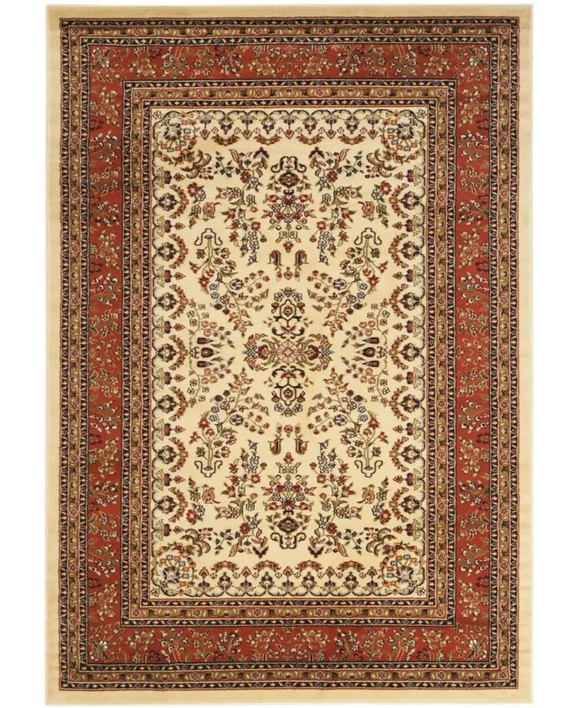 Safavieh Lyndhurst LNH331 Ivory and Rust 8' x 11' Area Rug