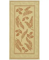 Safavieh Courtyard CY0772 Natural and Terra 2'3" x 6'7" Runner Outdoor Area Rug