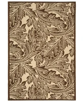 Safavieh Courtyard CY2996 Natural and Chocolate 2' x 3'7" Outdoor Area Rug