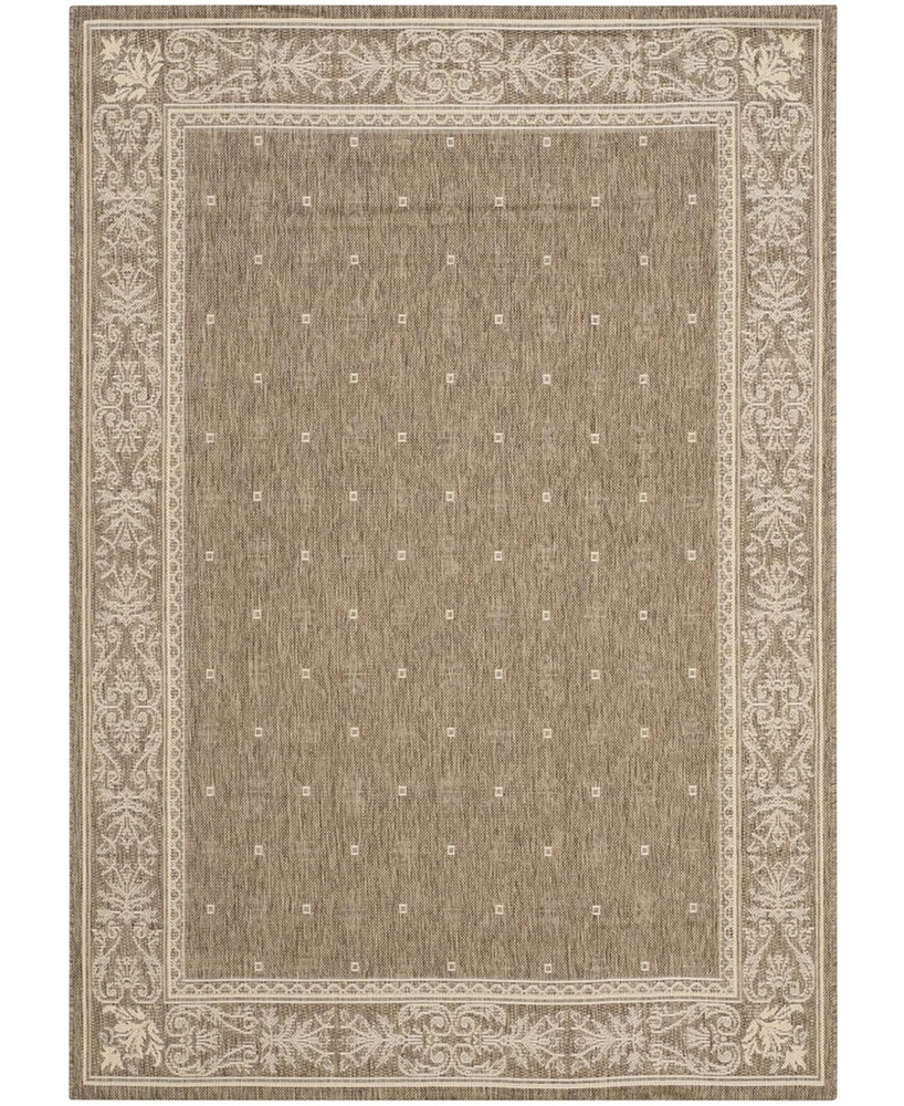 Safavieh Courtyard CY2326 Brown and Natural 8' x 11' Outdoor Area Rug