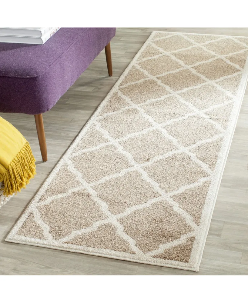 Safavieh Amherst AMT421 Wheat and Beige 2'3" x 9' Runner Area Rug