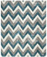 Safavieh Shag Kids SGK568 Ivory and Blue 8' x 10' Area Rug