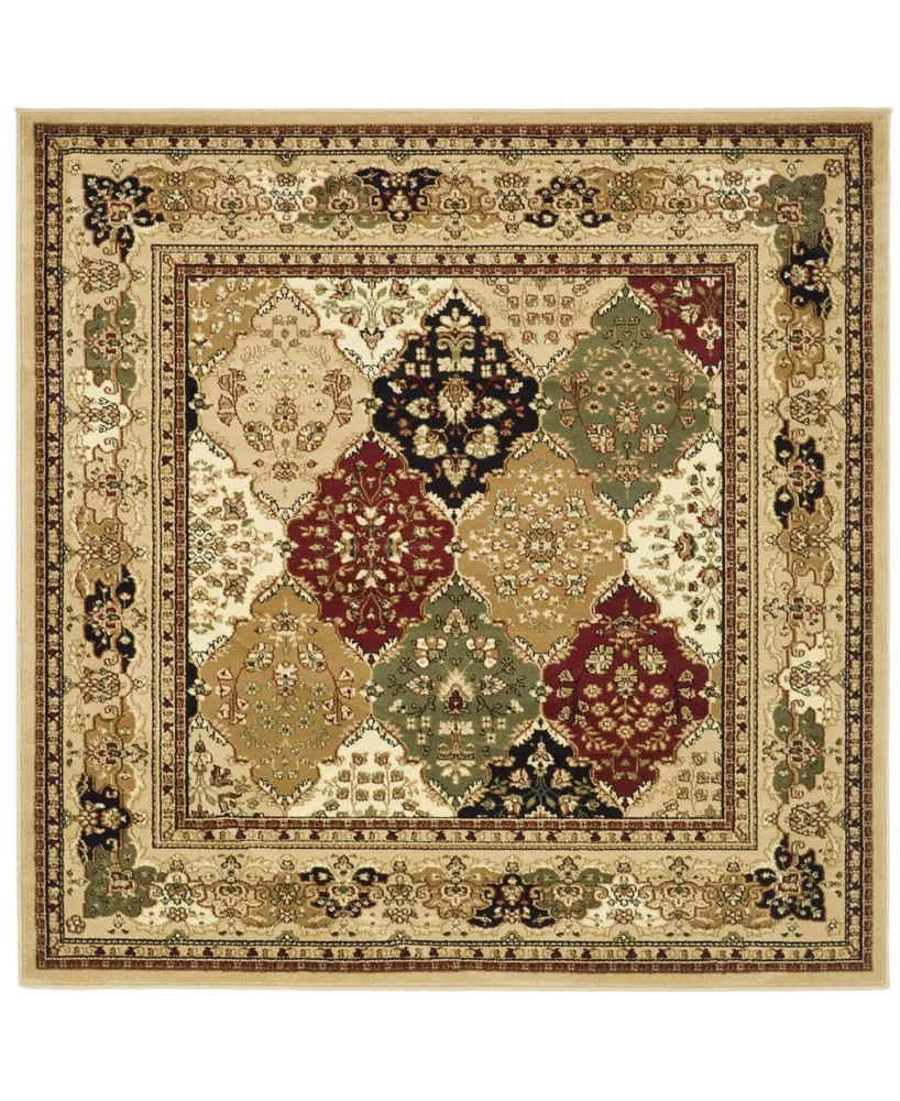 Safavieh Lyndhurst LNH221 Multi and Black 10' x 10' Square Area Rug