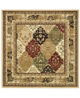 Safavieh Lyndhurst LNH221 Multi and Black 10' x 10' Square Area Rug