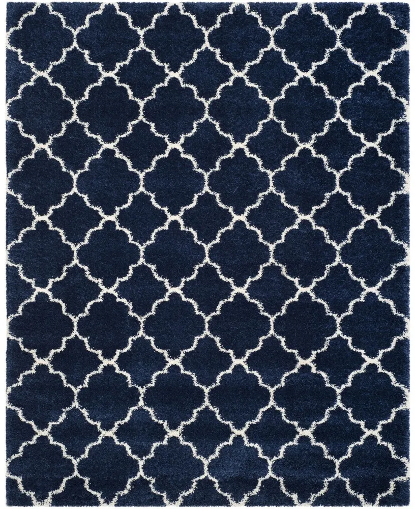 Safavieh Hudson SGH282 Navy and Ivory 8' x 10' Area Rug