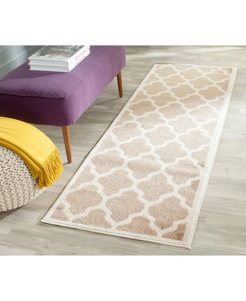 Safavieh Amherst AMT420 Wheat and Beige 2'3" x 22' Runner Area Rug