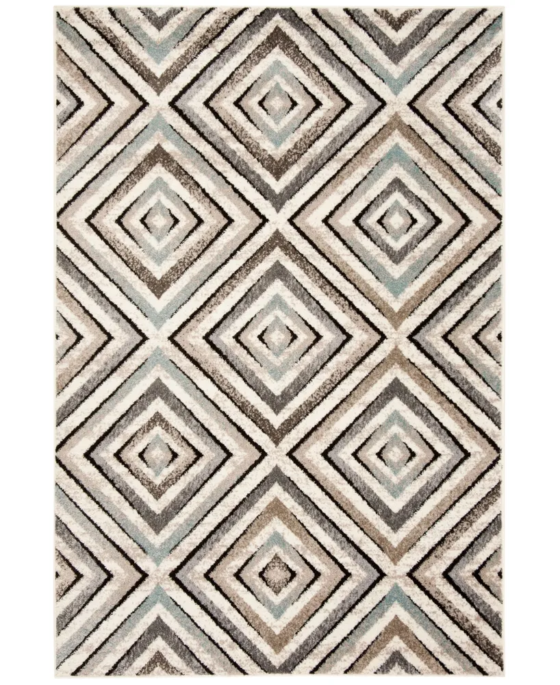 Safavieh Amsterdam Cream and Beige 4' x 6' Outdoor Area Rug