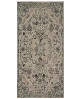 Safavieh Classic Vintage CLV102 Gray and Turquoise 4' x 6' Area Rug