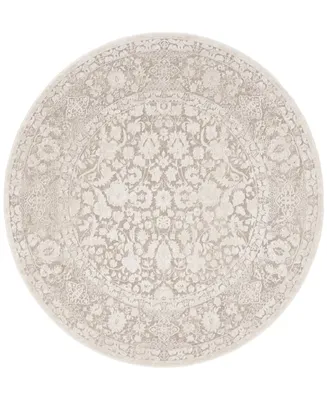 Safavieh Reflection RFT667 Beige and Cream 5' x 5' Round Area Rug