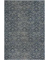 Safavieh Brentwood BNT860 Navy and Light Gray 4' x 6' Area Rug