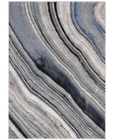 Safavieh Spirit SPR120 Blue and Gray 6'7" x 6'7" Square Area Rug