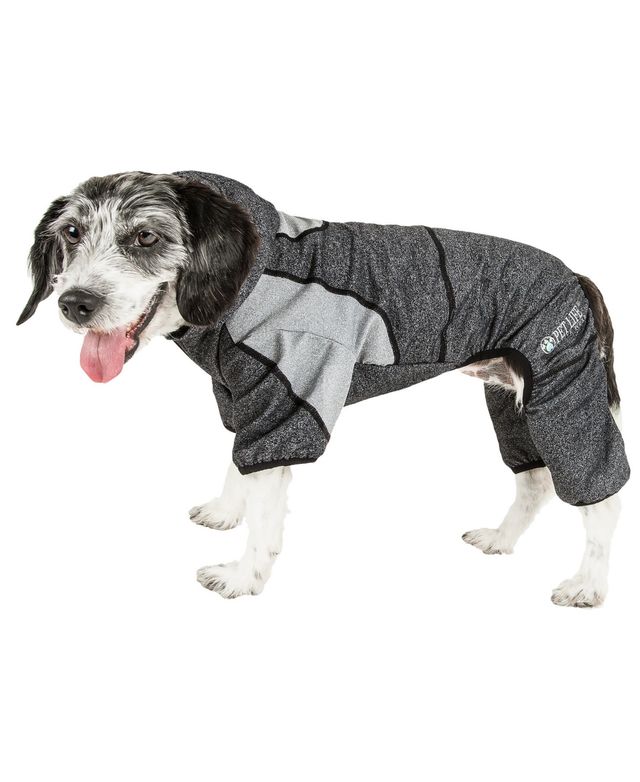 Pet Life Active 'Fur-Breeze' Performance Two Toned Full Bodied Hoodie