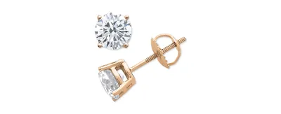 Diamond Stud Earrings (1/10 ct. t.w.) in 10k Gold, White Gold or Rose Gold