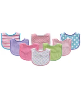 Luvable Friends Drooler Bibs, 8-Pack, One