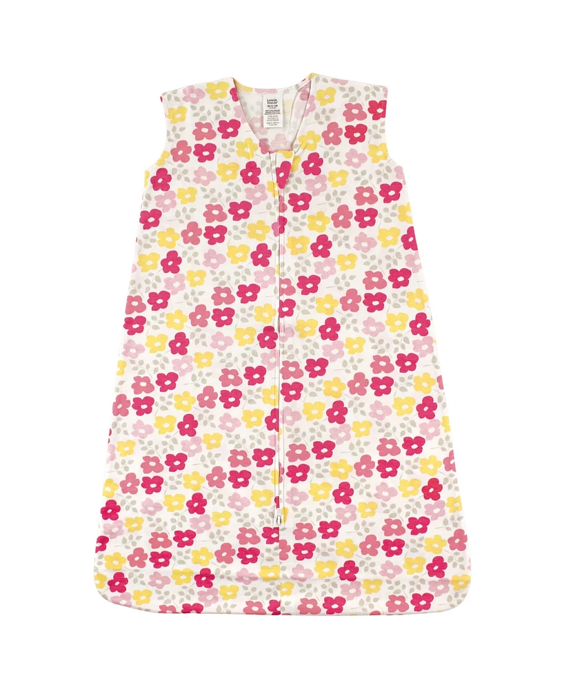 Luvable Friends Baby Girls Sleeveless Muslin Cotton Sleeping Bag, Sack, Blanket