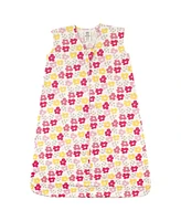 Luvable Friends Baby Girls Sleeveless Muslin Cotton Sleeping Bag, Sack, Blanket