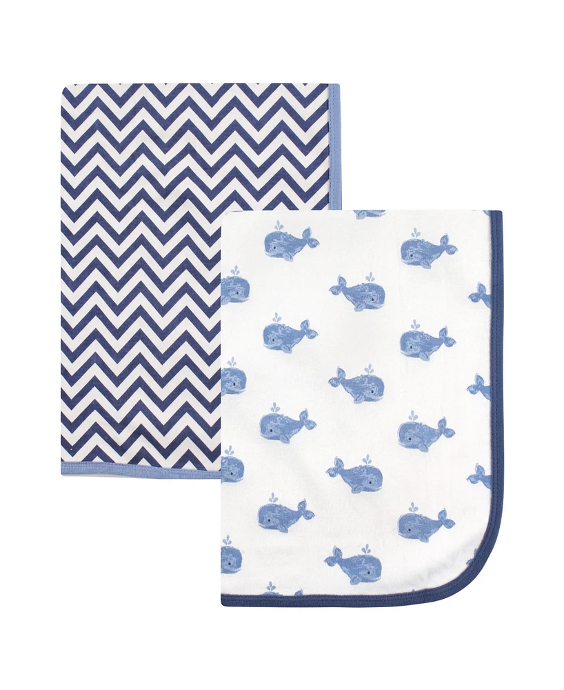 Hudson Baby Infant Girl Cotton Swaddle Blankets