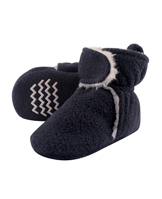 Hudson Baby Girls Cozy Fleece and Faux Shearling Booties