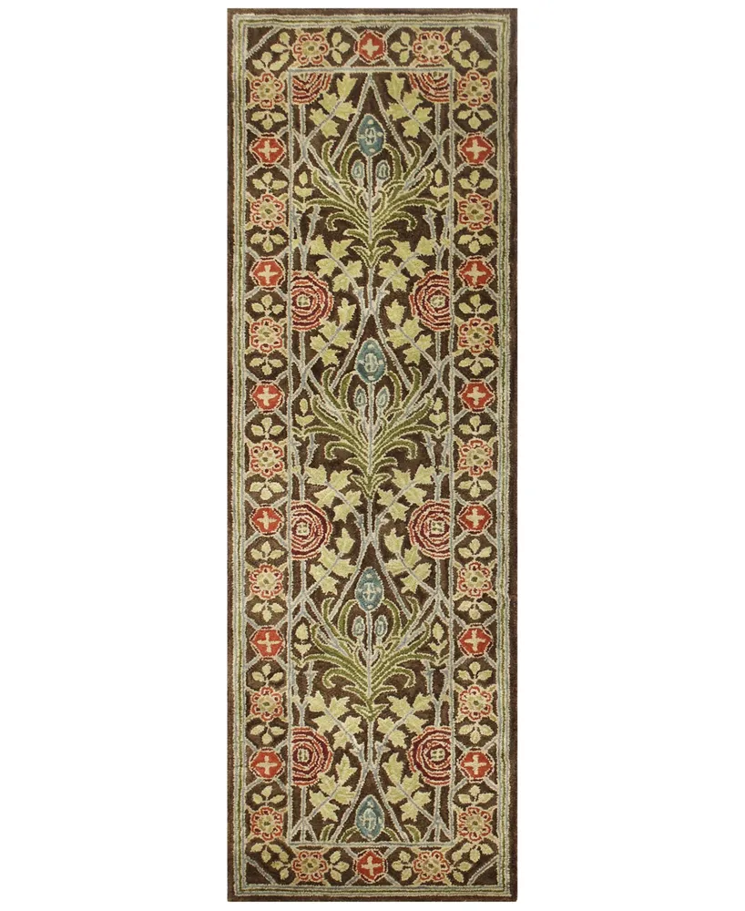 Bb Rugs Dijay Djy-102 Chocolate 2'6" x 8' Runner Area Rug