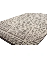 Bashian Natural Wool Nat-21 Gray 5' x 7'6" Area Rug