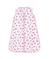 Luvable Friends Baby Girls Sleeveless Muslin Cotton Sleeping Bag, Sack, Blanket, Floral