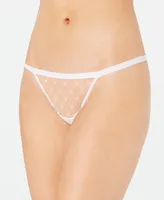 Dkny Monogram Mesh Thong Underwear DK5029