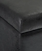 Dover Contemporary Rectangle Storage Ottoman Bench