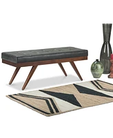 Pierce Mid Century Modern Rectangle Ottoman Bench