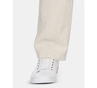 Perry Ellis Men's Regular-Fit Linen Drawstring Pants